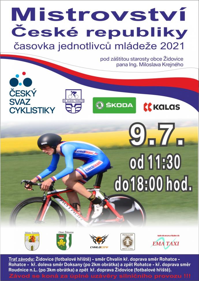 Mistrovství České republiky 2021 v časovce plakát web